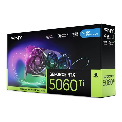 PNY Karta graficzna GeForce RTX 5060 Ti 16GB RGB VCG5060T16TFXXPB1-O