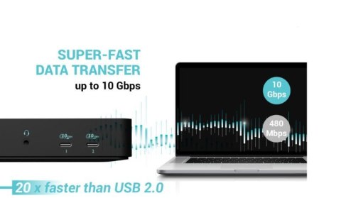 I-tec Stacja dokująca USB-C Intelligent Triple Display Docking Station Power Delivery 100W