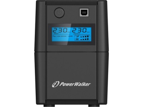 PowerWalker UPS LINE-INTERACTIVE 850VA, 4x IEC, RJ11 IN/OUT, USB, LCD