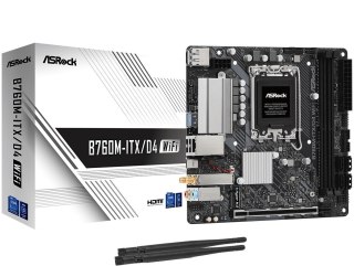 ASRock Płyta główna B760M-ITX D4 WIFI s1700 2DDR4 mITX M.2 USB-C
