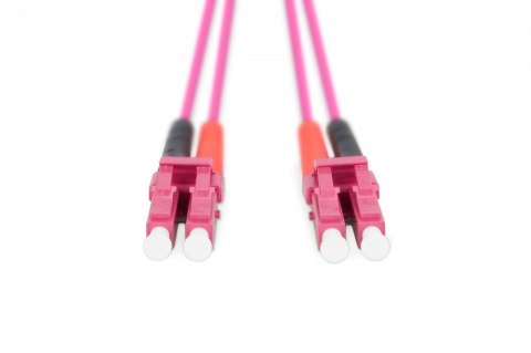 Digitus Patch cord światłowodowy FO LC-LC MM 50/125 OM4 duplex LSOH 1m