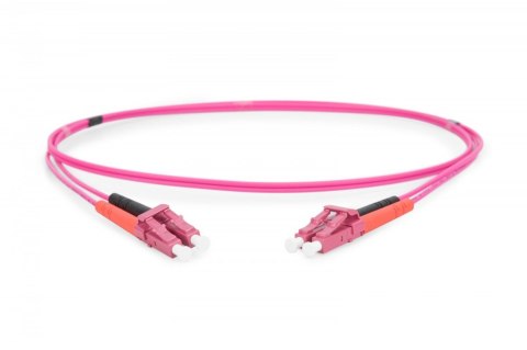 Digitus Patch cord światłowodowy FO LC-LC MM 50/125 OM4 duplex LSOH 1m