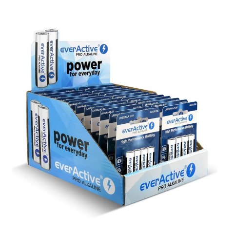 EverActive Baterie LR03/AAA pro alkaline display handlowy 96 szt.
