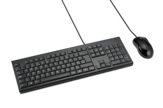 Kensington Zestaw przewodowy mysz+ klawiatura KM100 EQ UK QWERTY
