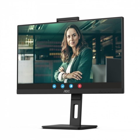 AOC Monitor 24P3QW 23.8 cali IPS HDMIx2 DP Pivot Kamera