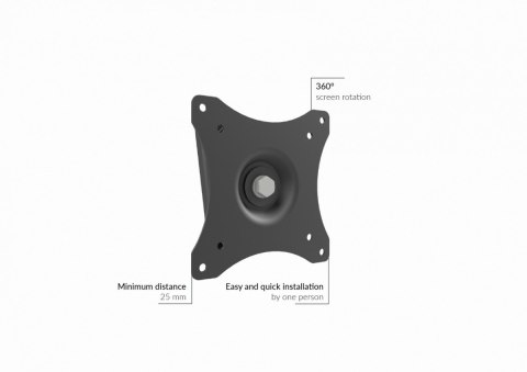 Edbak GD03 Uchwyt ścienny monitora VESA 75x75 - 100x100 10 kg