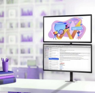 Edbak Podwójny uchwyt biurkowy na monitor LCD SV08