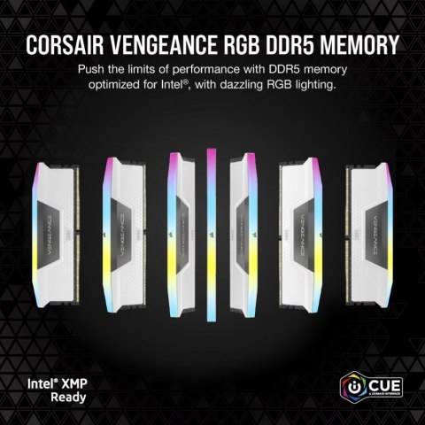 Corsair Pamięć DDR5 Vengeance RGB 32GB/5200 (2x16GB) CL40 White