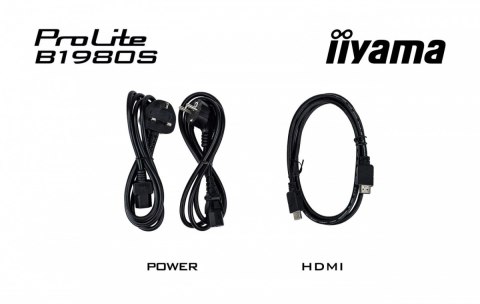 IIYAMA Monitor 19 cali B1980S-B1 HDMI, DP, PIVOT, HAS/150mm