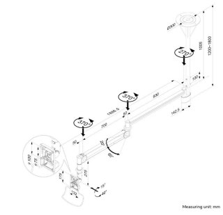 Neomounts Uchwyt medyczny FPMA-HAC100