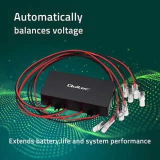 Qoltec Balanser napięcia 48V do akumulatorów 4x12V | 10A | LiFePO4 AGM GEL