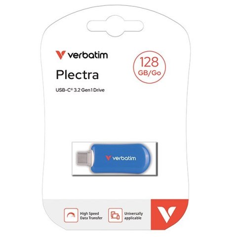 Verbatim Pendrive Plectra 128GB USB-C 100MB/s 30233 BL