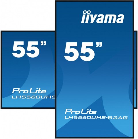IIYAMA Monitor wielkoformatowy 55 cali LH5560UHS-B2AG matowy 24h/7 500(cd/m2) VA 3840 x 2160 UHD(4K) Android.11 Wifi CMS(iiSignage2), U