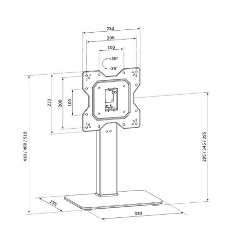 Neomounts Uchwyt do TV/LCD DS45-430BL12 STOPA TV 23-43 cale 40kg