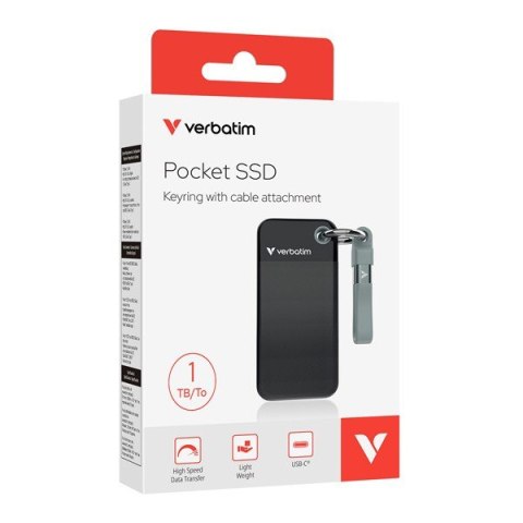 Verbatim Dysk SSD Pocket 1000GB M.2 1TB USB-C 1000Mb/s