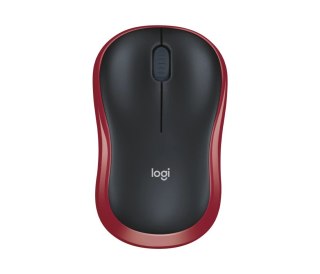 Logitech Mysz bezprzewodowa M185 czerwona 910-002237