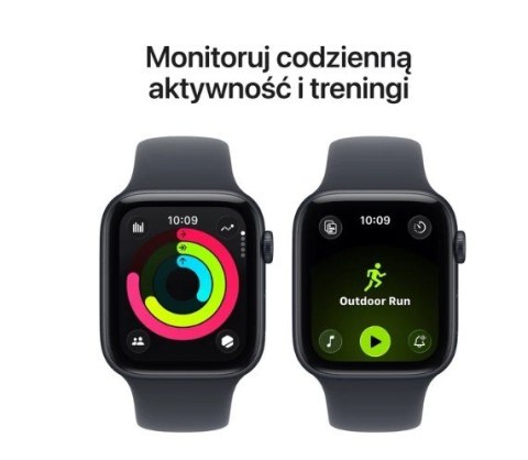 Apple Watch SE 3 GPS koperta 44 mm z aluminium w kolorze północy, pasek sportowy w kolorze północy - rozmiar M/L
