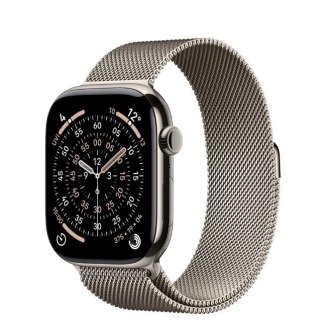 Apple Watch Series 11 GPS + Cellular koperta 42 mm z tytanu w kolorze naturalnym, bransoleta mediolańska w kolorze naturalnym