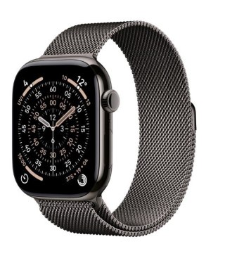Apple Watch Series 11 GPS + Cellular koperta 46 mm z tytanu w kolorze łupku, bransoleta mediolańska w kolorze łupku S/M