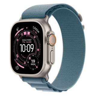 Apple Watch Ultra 3 GPS + Cellular 49mm Koperta 49 mm z tytanu w kolorze naturalnym Opaska Alpine w kolorze jasnoniebieskim - rozmiar