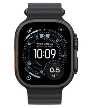 Apple Watch Ultra 3 GPS + Cellular, koperta 49 mm z tytanu w kolorze czarnym, pasek Ocean w kolorze czarnym
