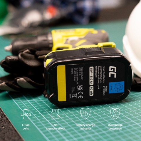 Green Cell Bateria do elektronarzędzi Ryobi ONE+ 18V 5Ah