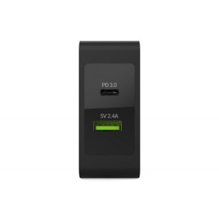 Green Cell Ładowarka sieciowa USB-C 45W PD + USB QC 3.0 (z kablem USB-C)