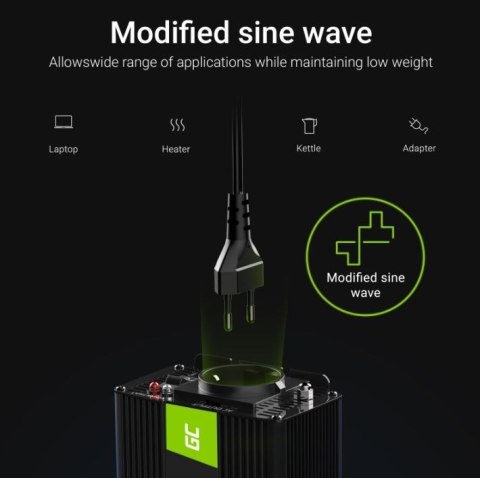 Green Cell Przetwornica napięcia Inwerter 24V 500W/1000W
