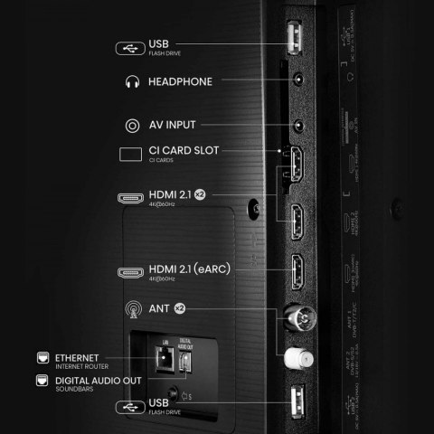 Hisense Telewizor LED 65 cali 65A6Q
