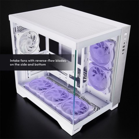 Chieftec Obudowa VISIO GM-30W-T G-OP 6xwentylator ARGB biała