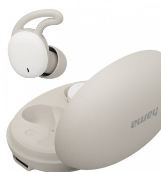 Hama Słuchawki dokanałowewe do snu/podcast białe