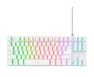 Trust Klawiatura gamingowa podświetlana GTX 833 Thado TKL biała