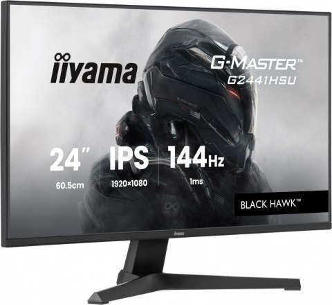 IIYAMA Monitor 23,8 cala G2441HSU-B1 IPS,FHD,144Hz,1ms,2xUSB,350cd,HDMI,DP