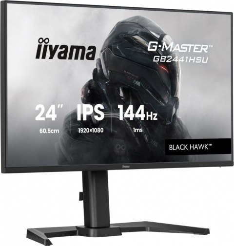 IIYAMA Monitor 23.8 cala GB2441HSU-B1 IPS,FHD,144Hz,1ms,2xUSB,350cd,HDMI,DP,HAS (150) PIVOT