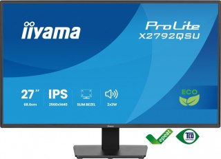 IIYAMA Monitor 27 cali X2792QSU-B1 IPS,QHD,120Hz,HDMI,DP, 350cd,1500:1, cienkie ramki, 2xUSB 3.2, ErP B