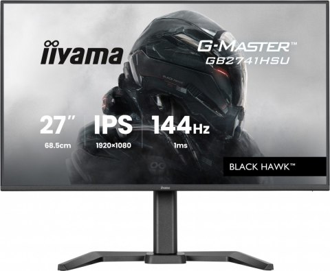 IIYAMA Monitor 27 cali GB2741HSU-B1 IPS,FHD,144Hz,1ms,2xUSB,350cd,HDMI,DP, HAS (150) PIVOT