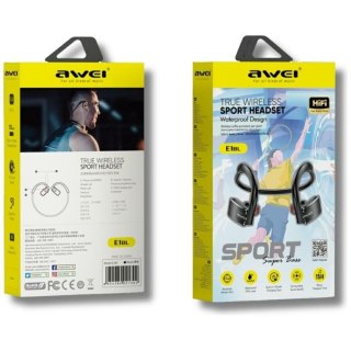 AWEI Słuchawki Bluetooth E1BL sportowe Czarne
