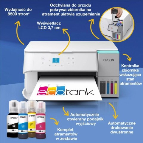 Epson Urządzenie wielofunkcyjne L4366 ITS A4/33ppm/WiFi-d/duplex/5.2kg/biala