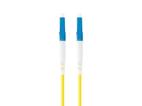 Lanberg Patchcord światłowodowy Sm Lc/Upc-Lc/Upc Simplex 3.0Mm 10M żółty