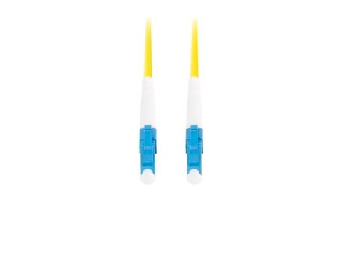 Lanberg Patchcord światłowodowy Sm Lc/Upc-Lc/Upc Simplex 3.0Mm 10M żółty
