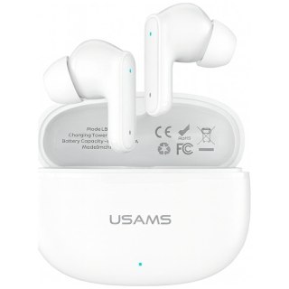 USAMS Słuchawki bluetooth 6.0 E05 TWS białe