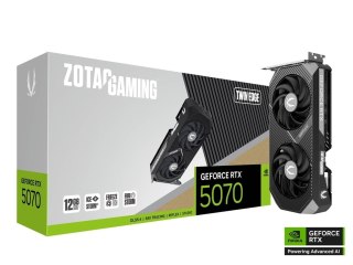 ZOTAC Karta graficzna GeForce RTX 5070 TWIN EDGE 12GB GDDR7 192bit 3DP/HDMI