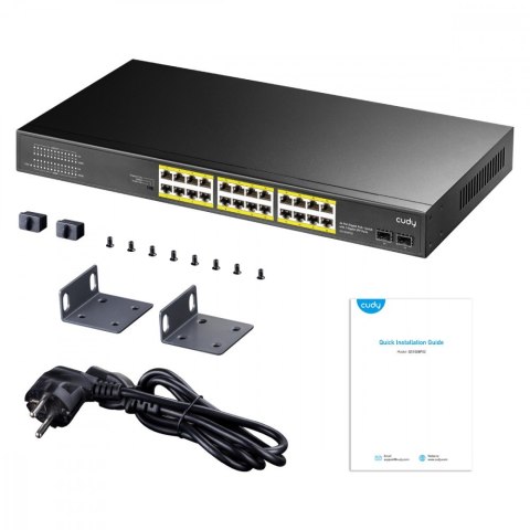 Cudy Przełącznik GS1028PS2 24xGE PoE+ 300W 2xSFP