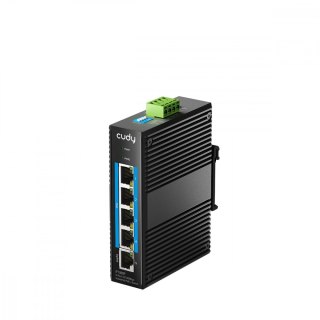 Cudy Przełącznik IF1005P Switch 5-Port 10/100 Mbps Industrial PoE+