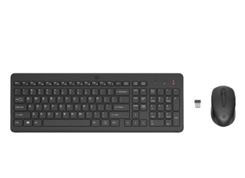 HP Inc. Klawiatura z myszą HP 330 Bezprzewodowa Czarna