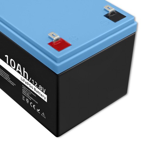 Qoltec Akumulator LiFePO4 litowo-żelazowo-fosforanowy | 12.8V | 10Ah | 128Wh | BMS