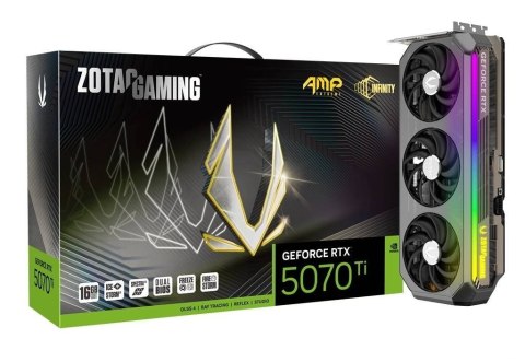 ZOTAC Karta graficzna GeForce RTX 5070 Ti AMP EXTREME INFINITY 16GB GDDR7 256bit 3DP/HDMI