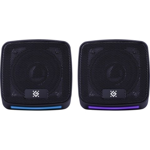 Defender Głośniki komputerowe J3 2.0 6W LED USB Czarne
