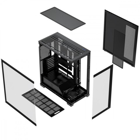 MODECOM Obudowa PC VOLCANO STELLAR PLUS ARGB MIDI NF Czarna