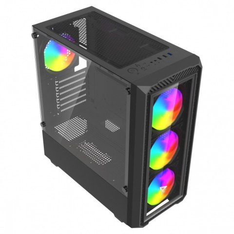 Savio Obudowa komputerowa NOCTIS GLASS RGB X1
